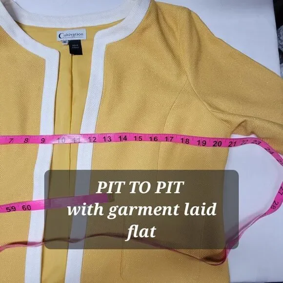 Yellow Short Jacket Blazer - Picture 5 of 9